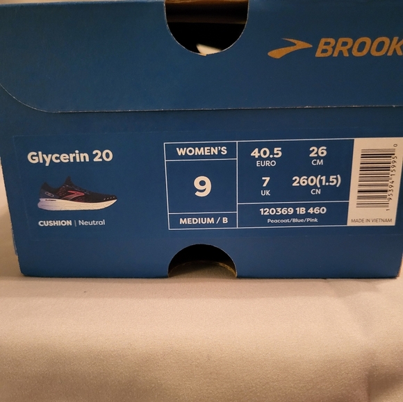 NWT Brooks Women's Glycerin 20 - Picture 9 of 16